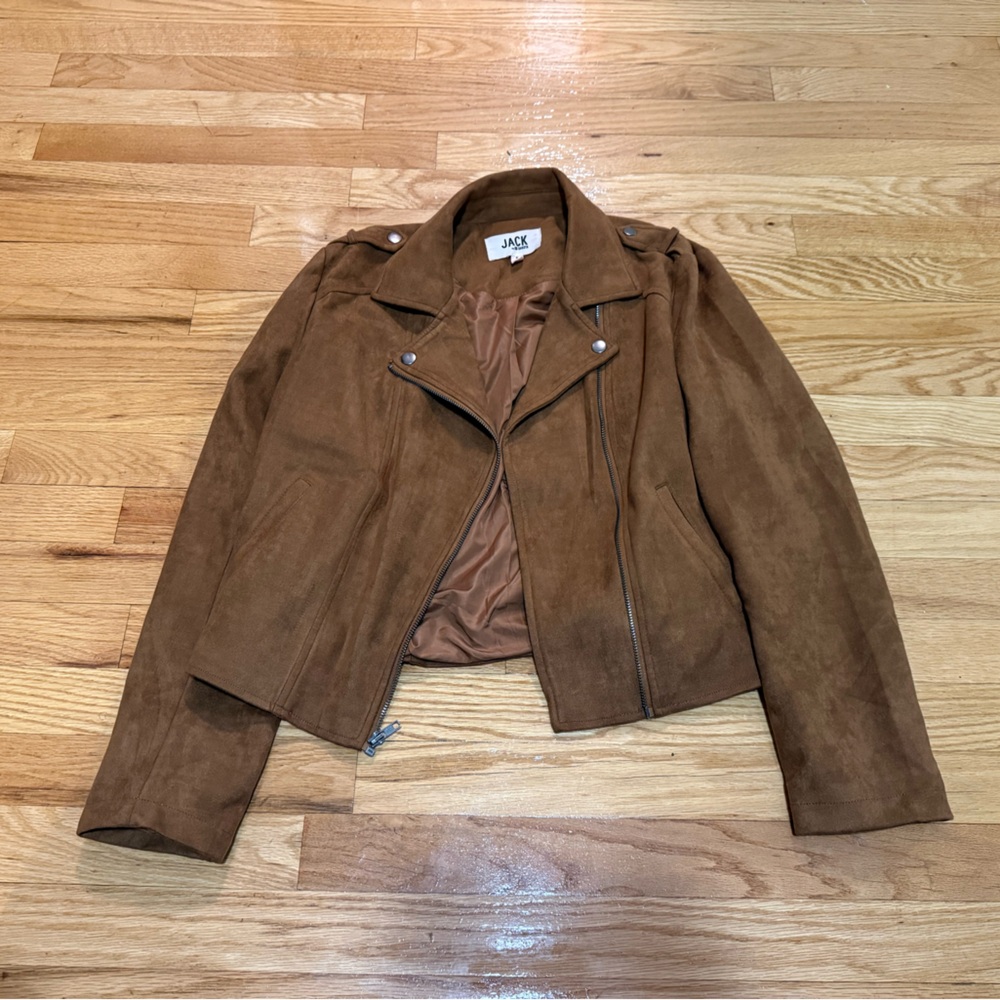 Jack by BB Dakota Women's Tan Suede Jacket